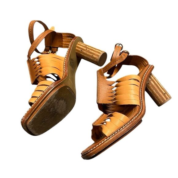 ULLA JOHNSON Meerkat Madeira Twisted Contrast High Heel Sandals EU 38 / US 8 - Picture 9 of 14